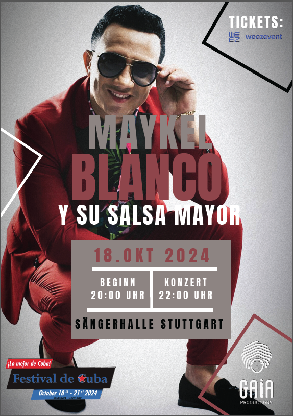 Festival de Cuba Stuttgart 18. - 20. Okt. 2024 Maykel Blanco Konzert