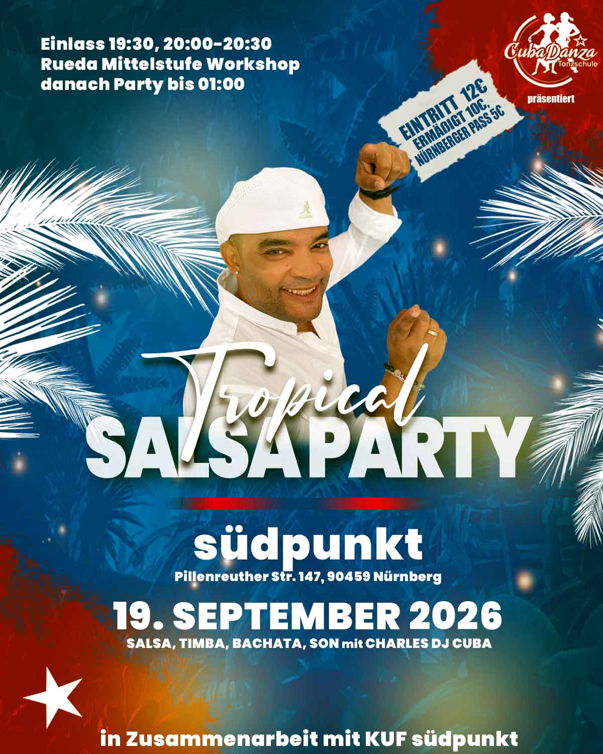 Salsa Party im Südpunkt mit Rueda de Casino Workshop